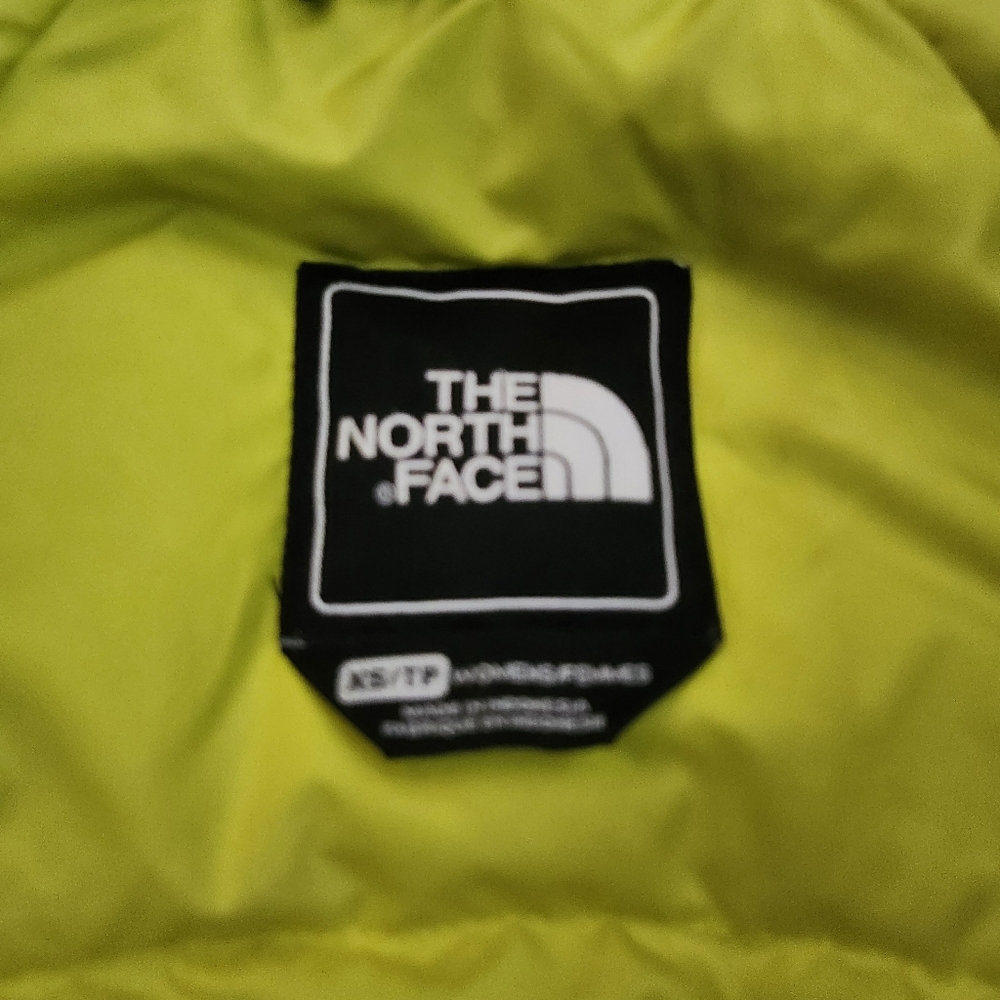 THE NORTH FACE Women's XS Down Fill Parka Waterproof Hooded Army Green - Picture 7 of 16